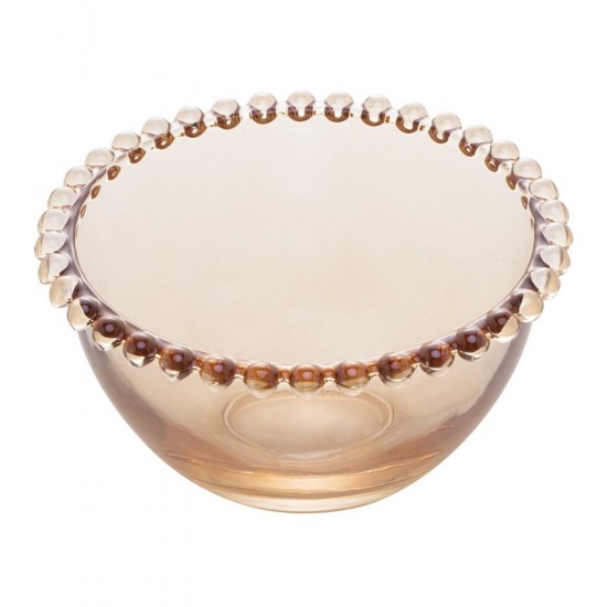 Bowl 13x7,4cm Pearl Âmbar De Cristal Ecológico